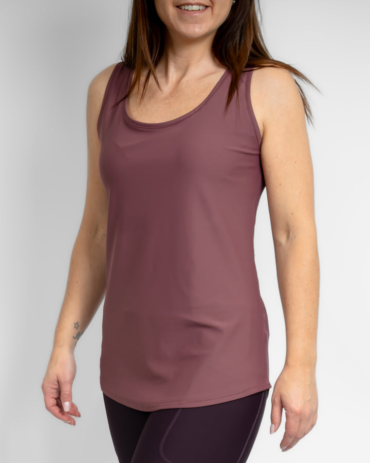 Vigga Fitted Dusty Rose Top