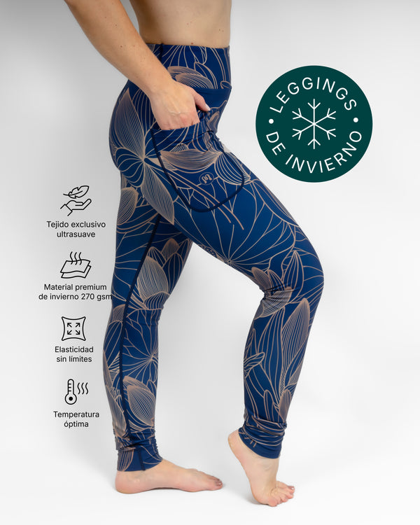 Aya Sapphire Winter Leggings