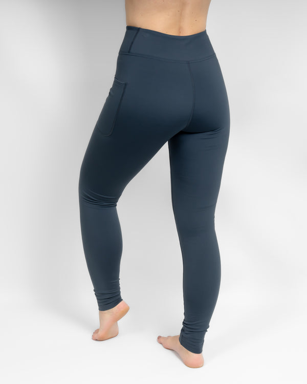 Aya Dusty Blue Winter Leggings