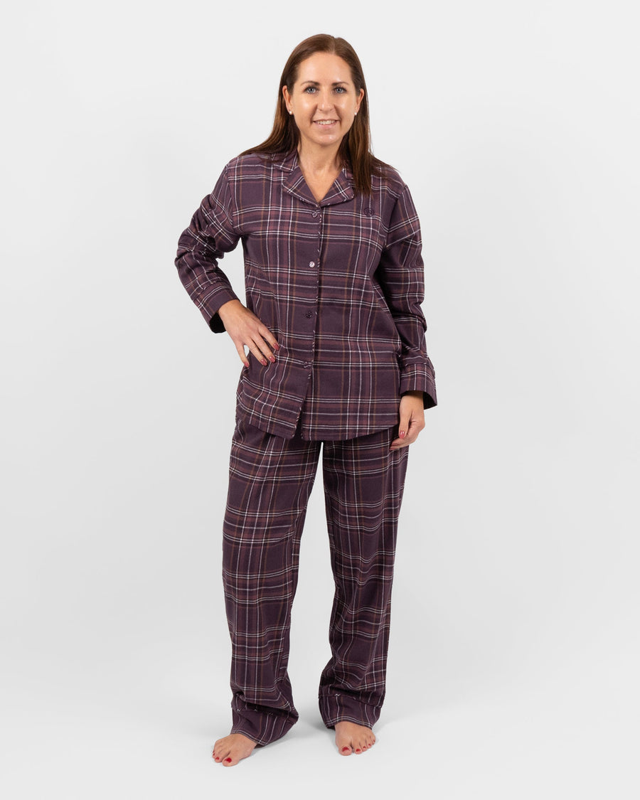 Selma Deep Plum Flannel