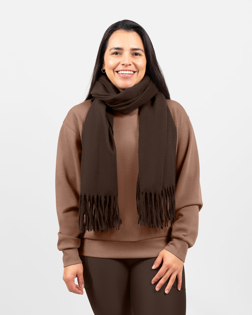 Paige Mocha Brown Scarf