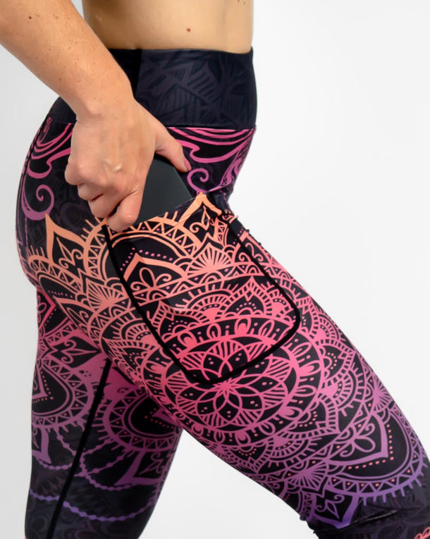 Signature Peach Mandala Leggings