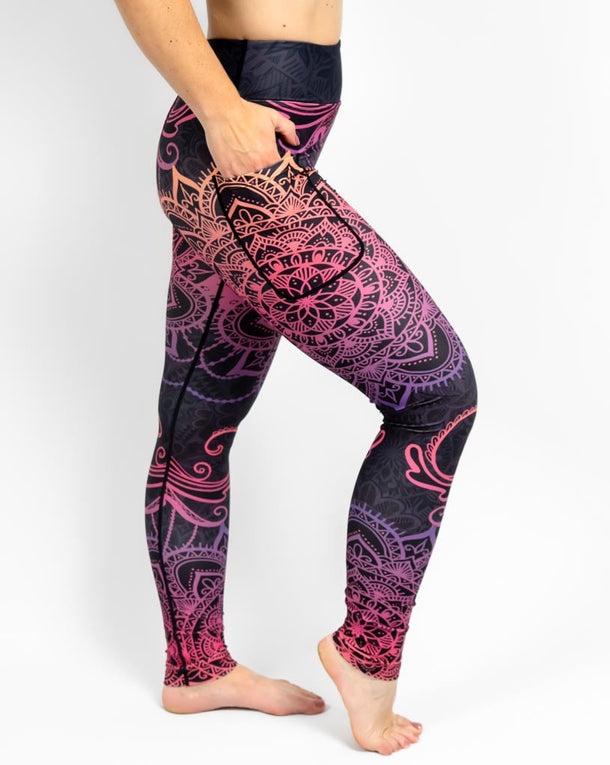 Signature Peach Mandala Leggings