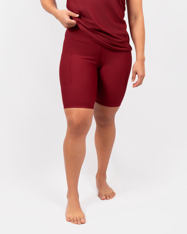 Signature Bordeaux Shorts
