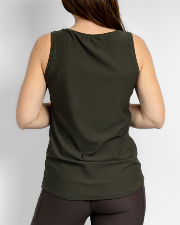 Vigga Fitted Deep Olive Top