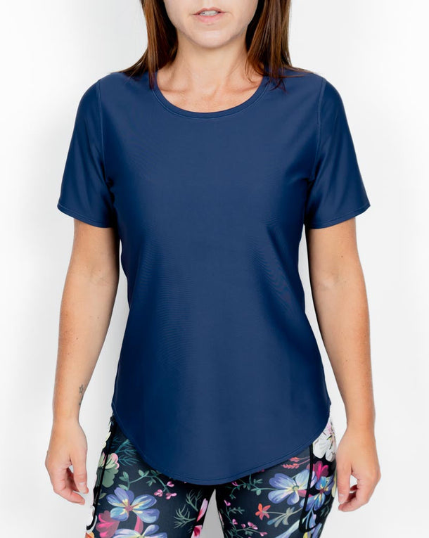 Vigga Fitted Navy T-Shirt