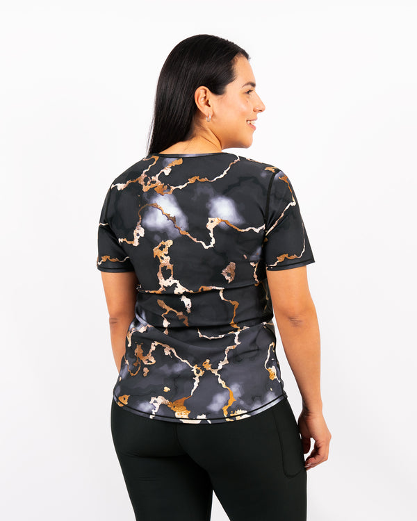 Vigga Fitted Marble T-Shirt