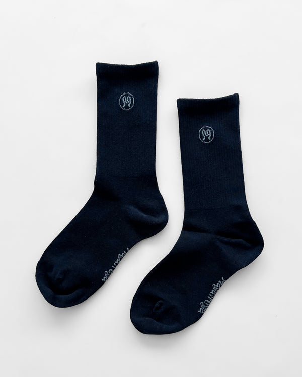 Zoe Deep Blue Socks